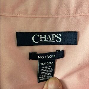 Chaps Button-Up Shirt in Blush Pink